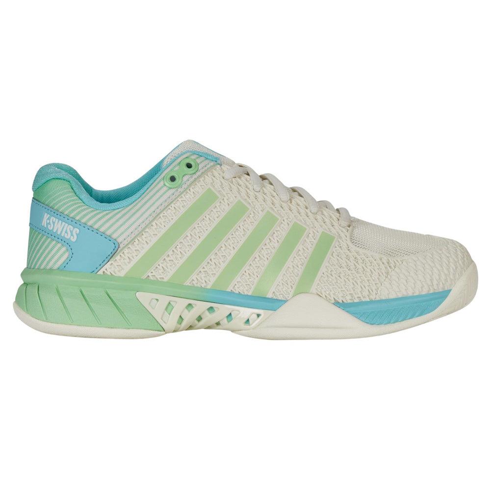 Women`s Express Light Wide Pickleball Shoes Egret and Patina Green K-SWISS