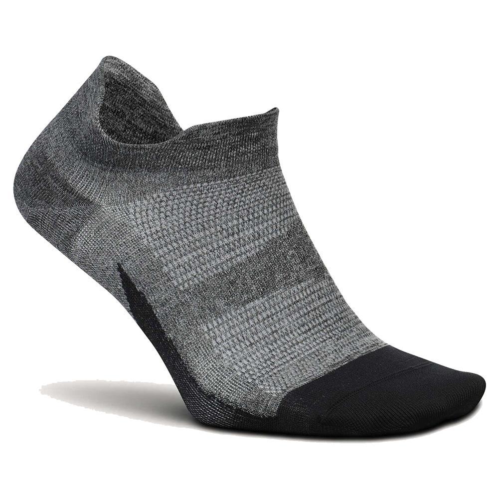 Elite Ultra Light No Show Tab Socks Socks FEETURES Grey S