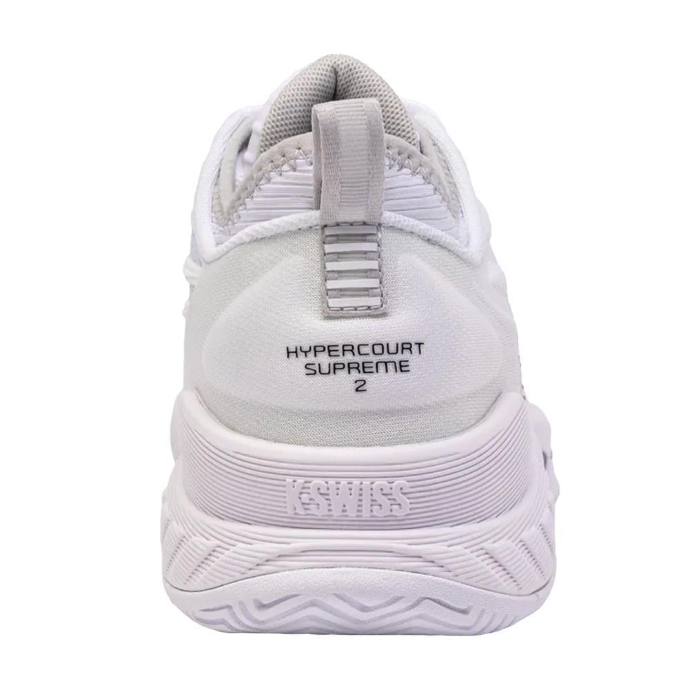 Women's Hypercourt Supreme 2 Tennis Shoes White and Vapor Blue Womens Shoes K-SWISS