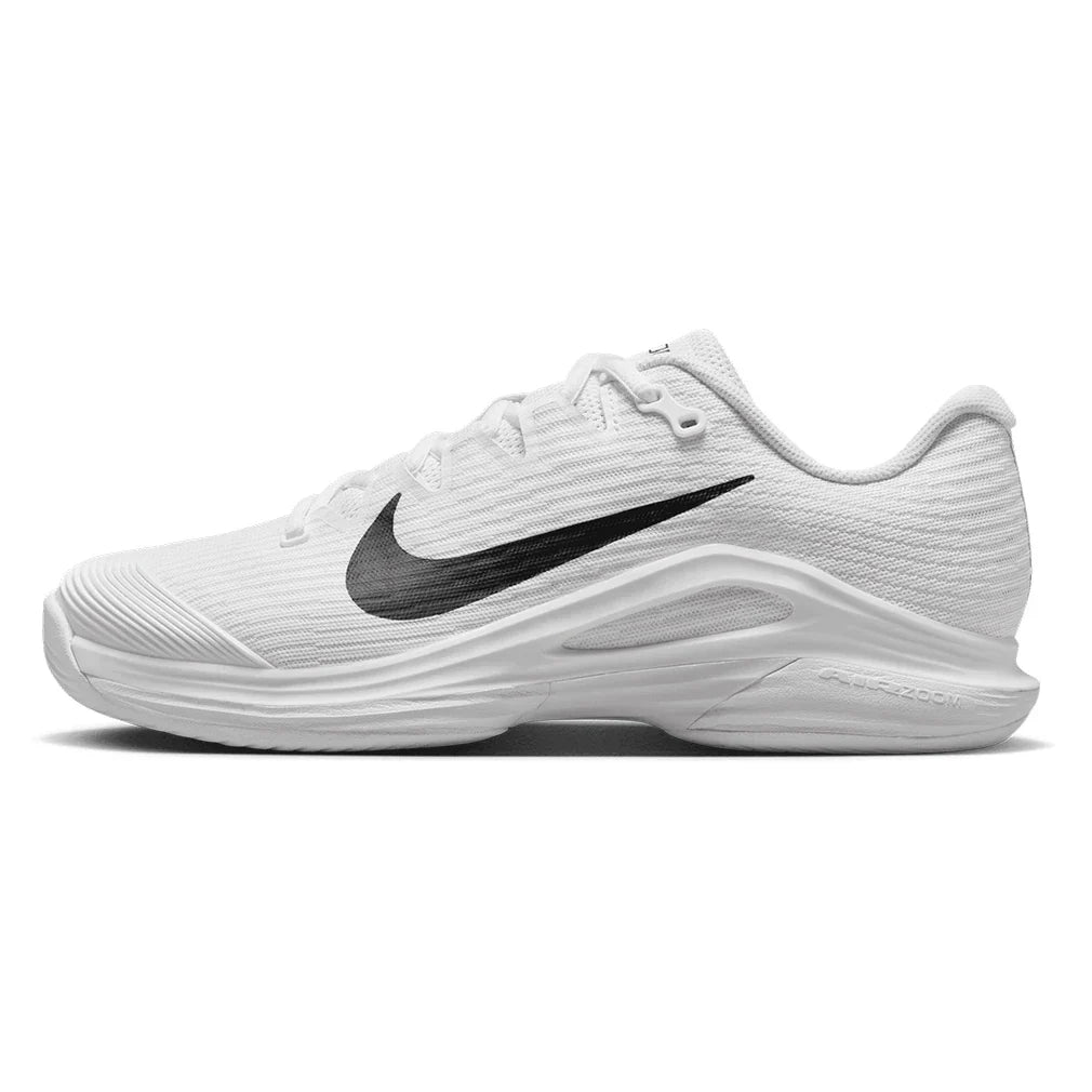 Women`s Zoom Vapor 12 Tennis Shoes White and Black NIKE