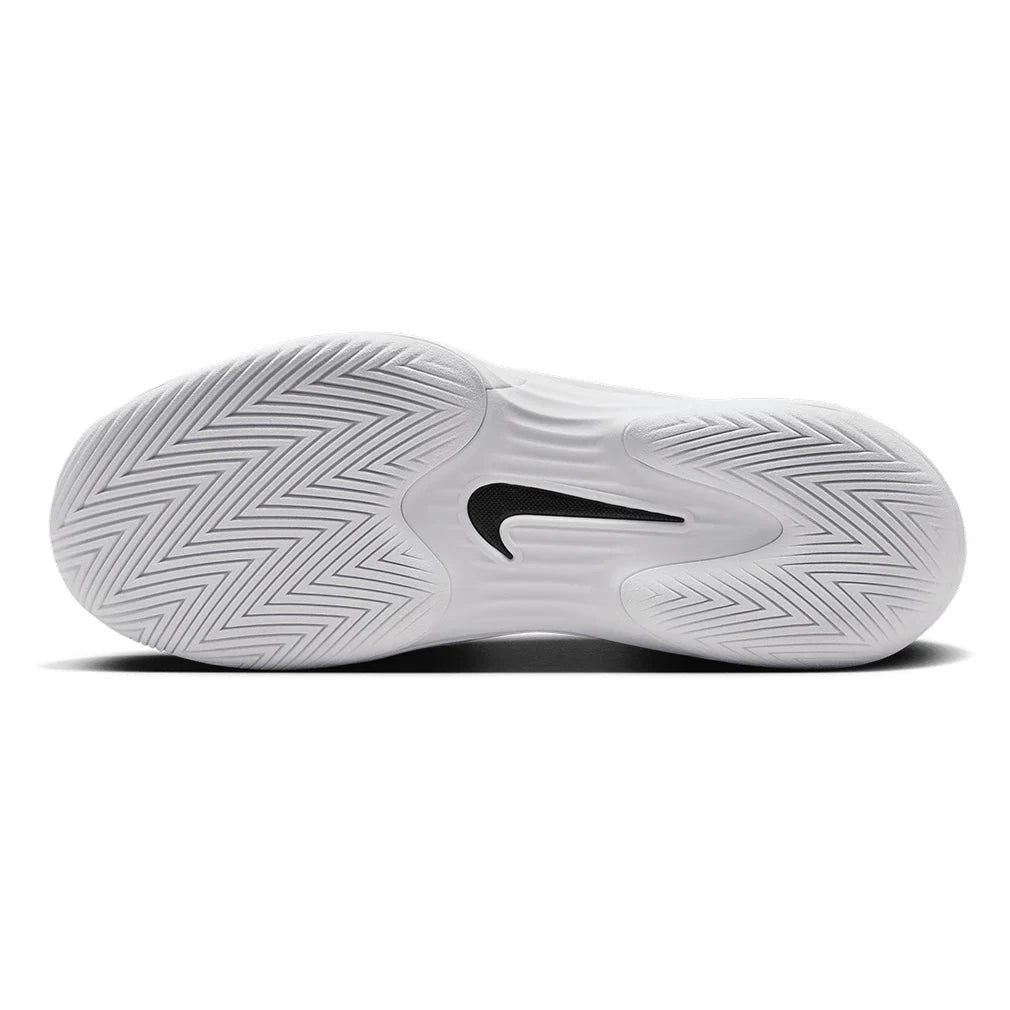 Women`s Zoom Vapor 12 Tennis Shoes White and Black NIKE