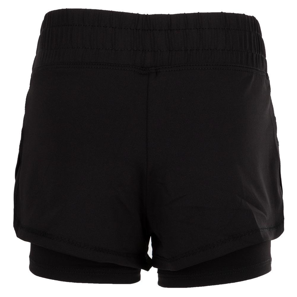 Girls' Match Point Tennis Short Girls Apparel LUCKY IN LOVE
