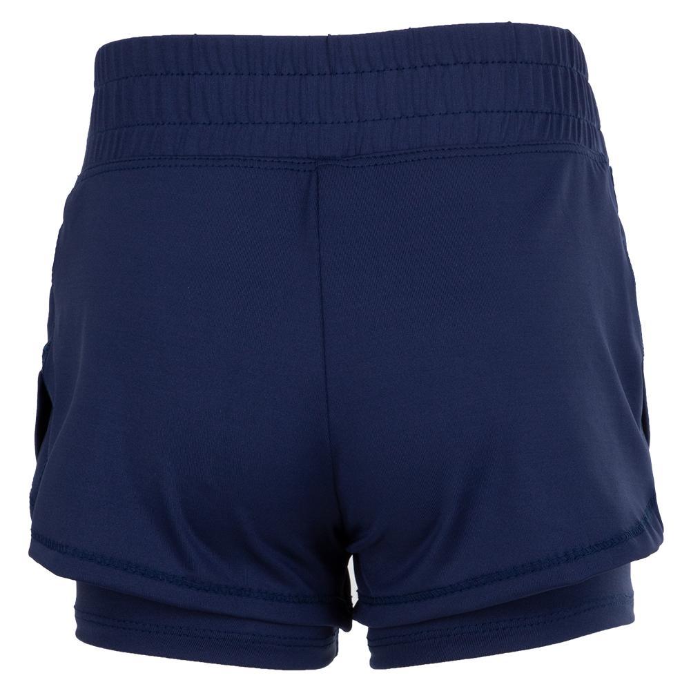 Girls' Match Point Tennis Short Girls Apparel LUCKY IN LOVE