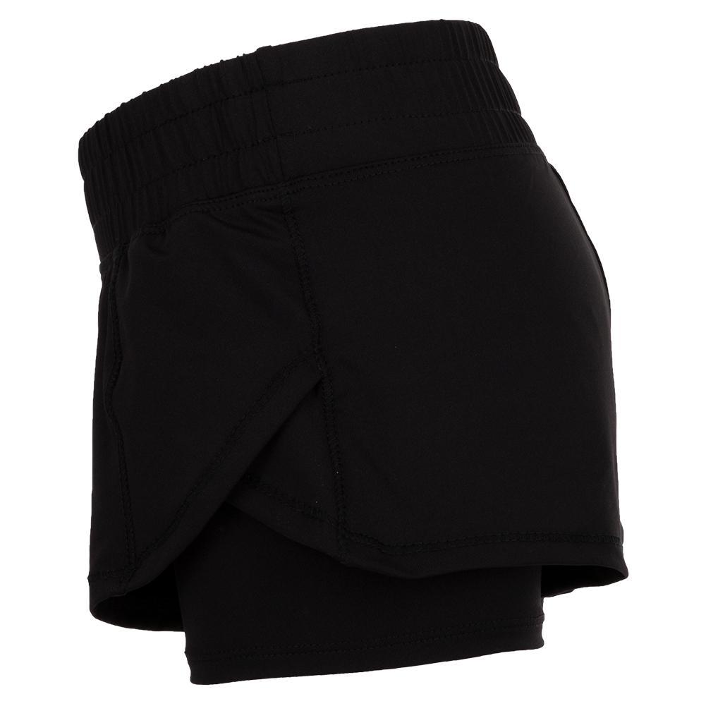 Girls' Match Point Tennis Short Girls Apparel LUCKY IN LOVE