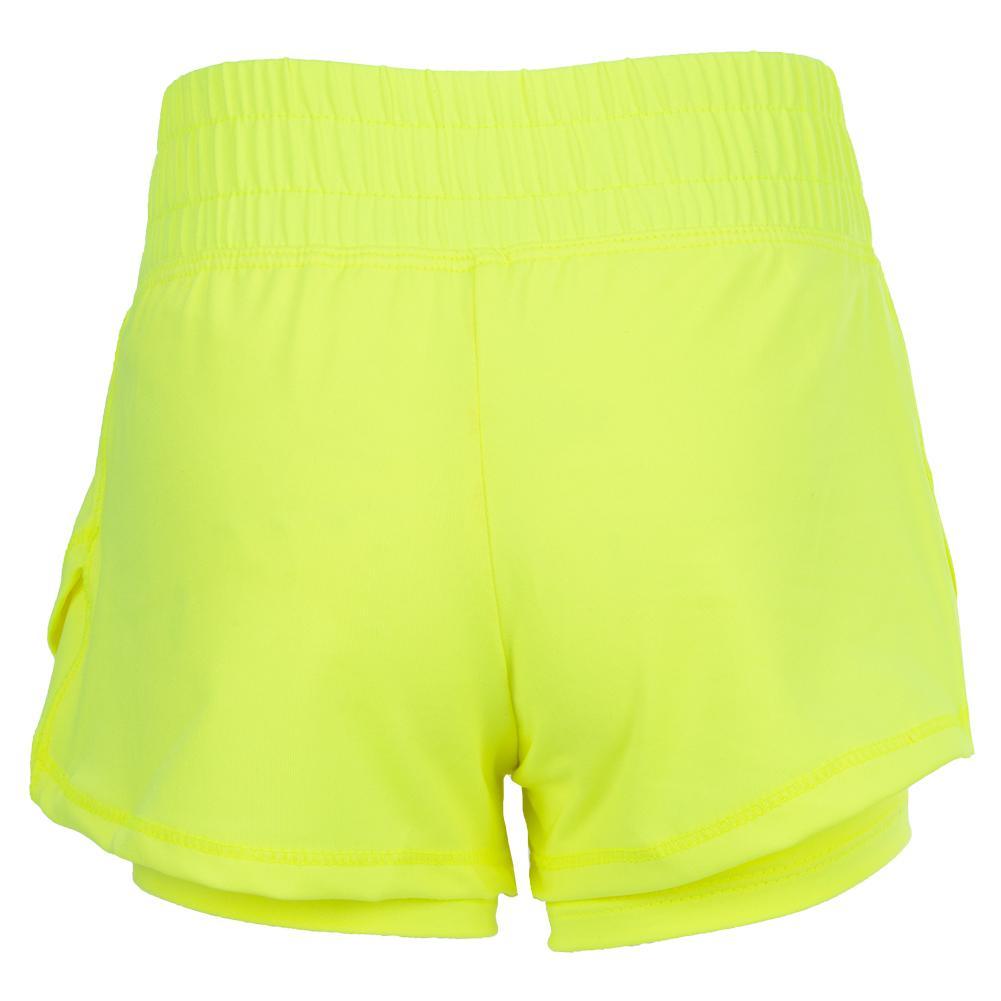 Girls' Match Point Tennis Short Girls Apparel LUCKY IN LOVE
