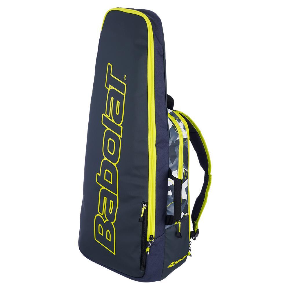Pure Aero Tennis Backpack Grey and Yellow Tournament Gear BABOLAT