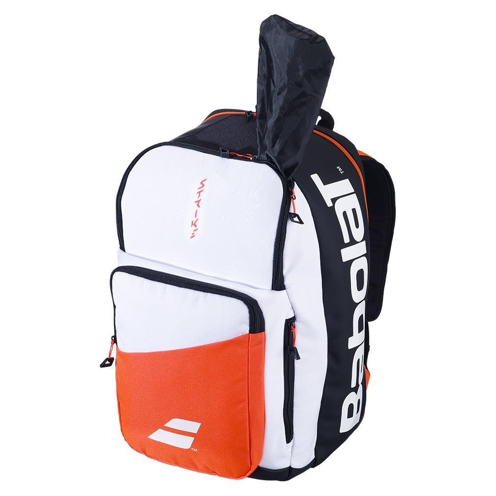Pure Strike Tennis Backpack White and Red Bags BABOLAT