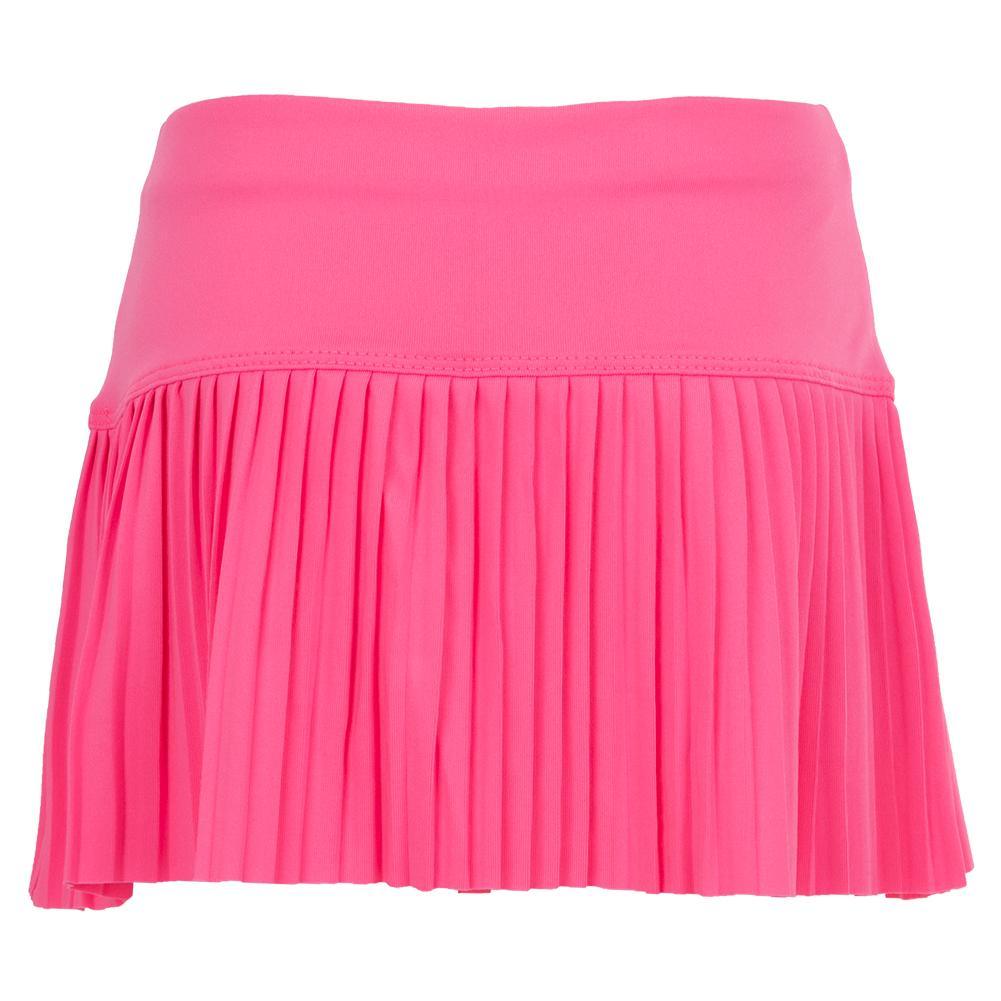 Girls` Pleated Tennis Skort Girls Apparel LUCKY IN LOVE Pink 2XS