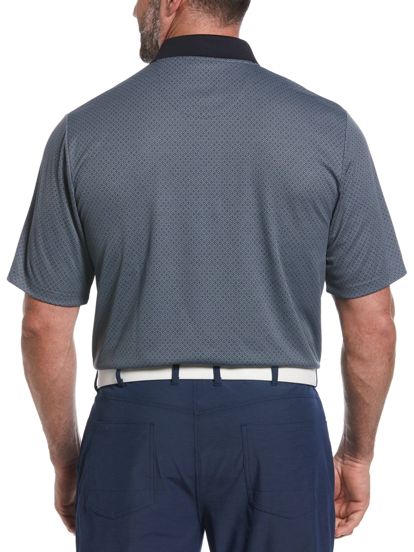 Big & Tall Argyle Jacquard Print Golf Polo