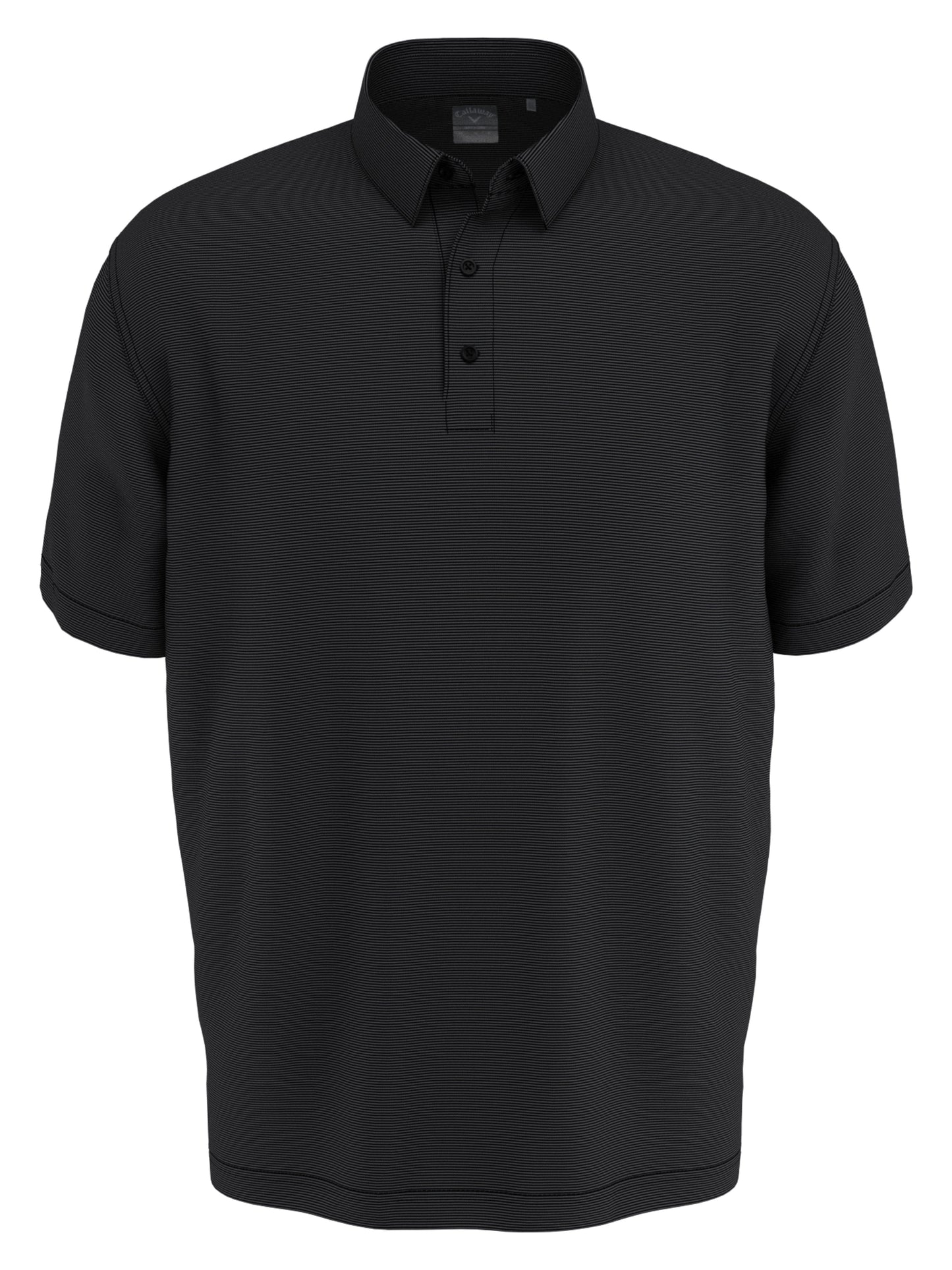 Big & Tall Fine Line Stripe Polo (Caviar)