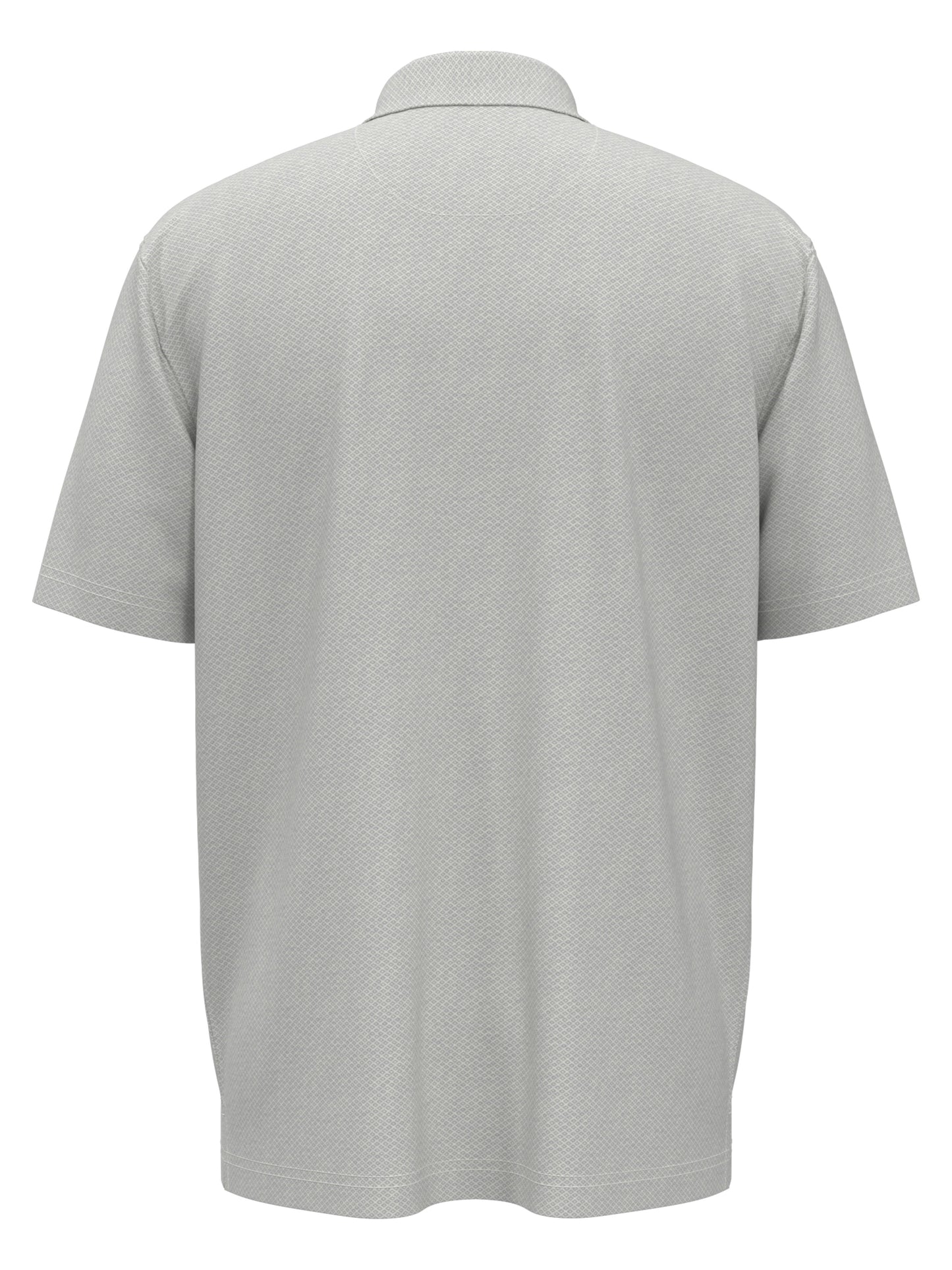 Big & Tall Heather Geo Print Golf Polo