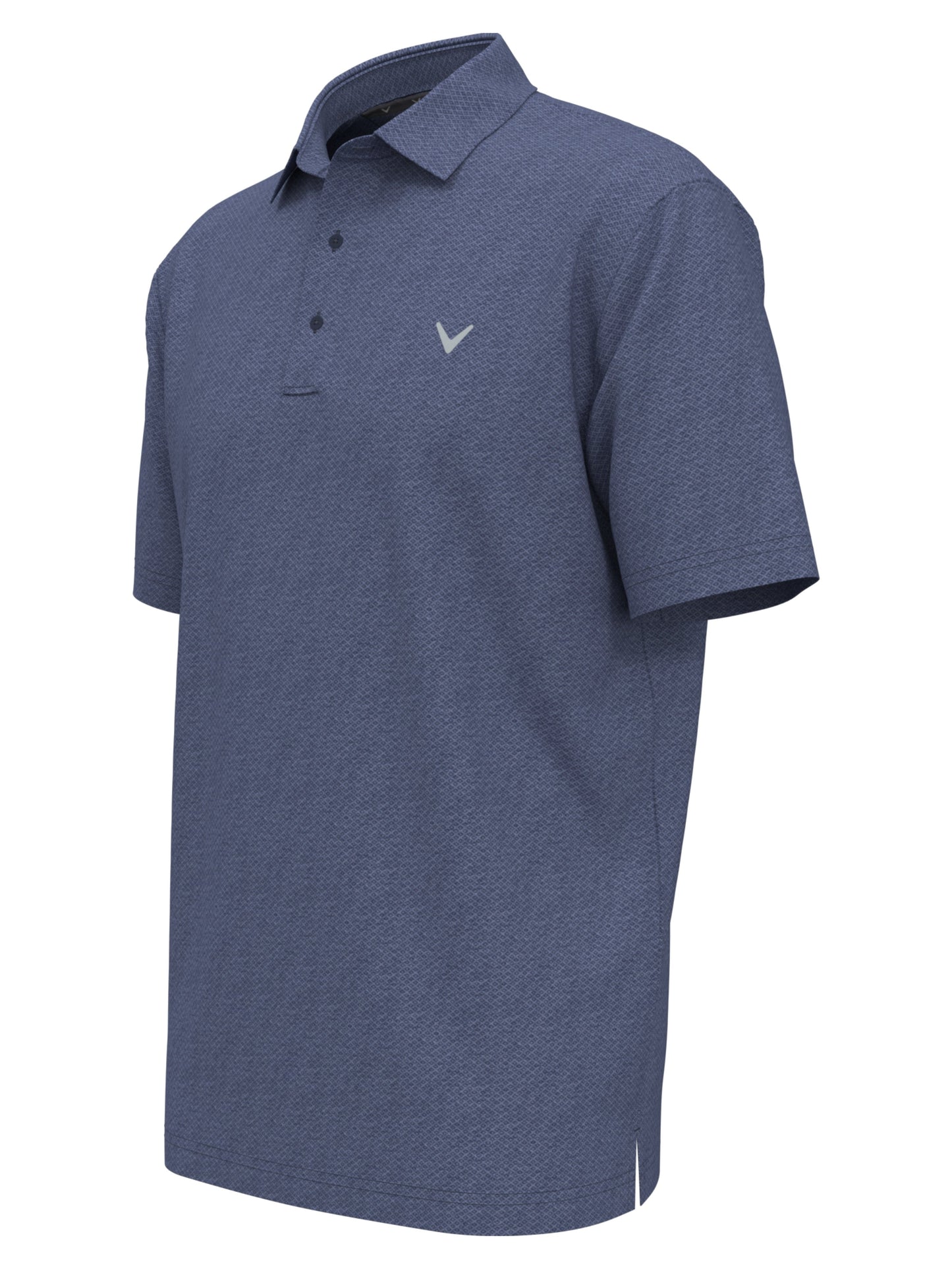 Big & Tall Heather Geo Print Golf Polo