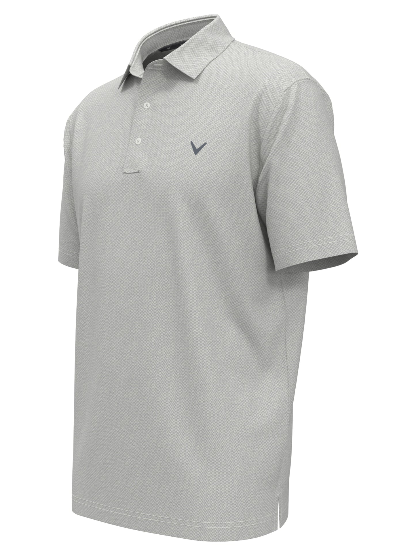 Big & Tall Heather Geo Print Golf Polo