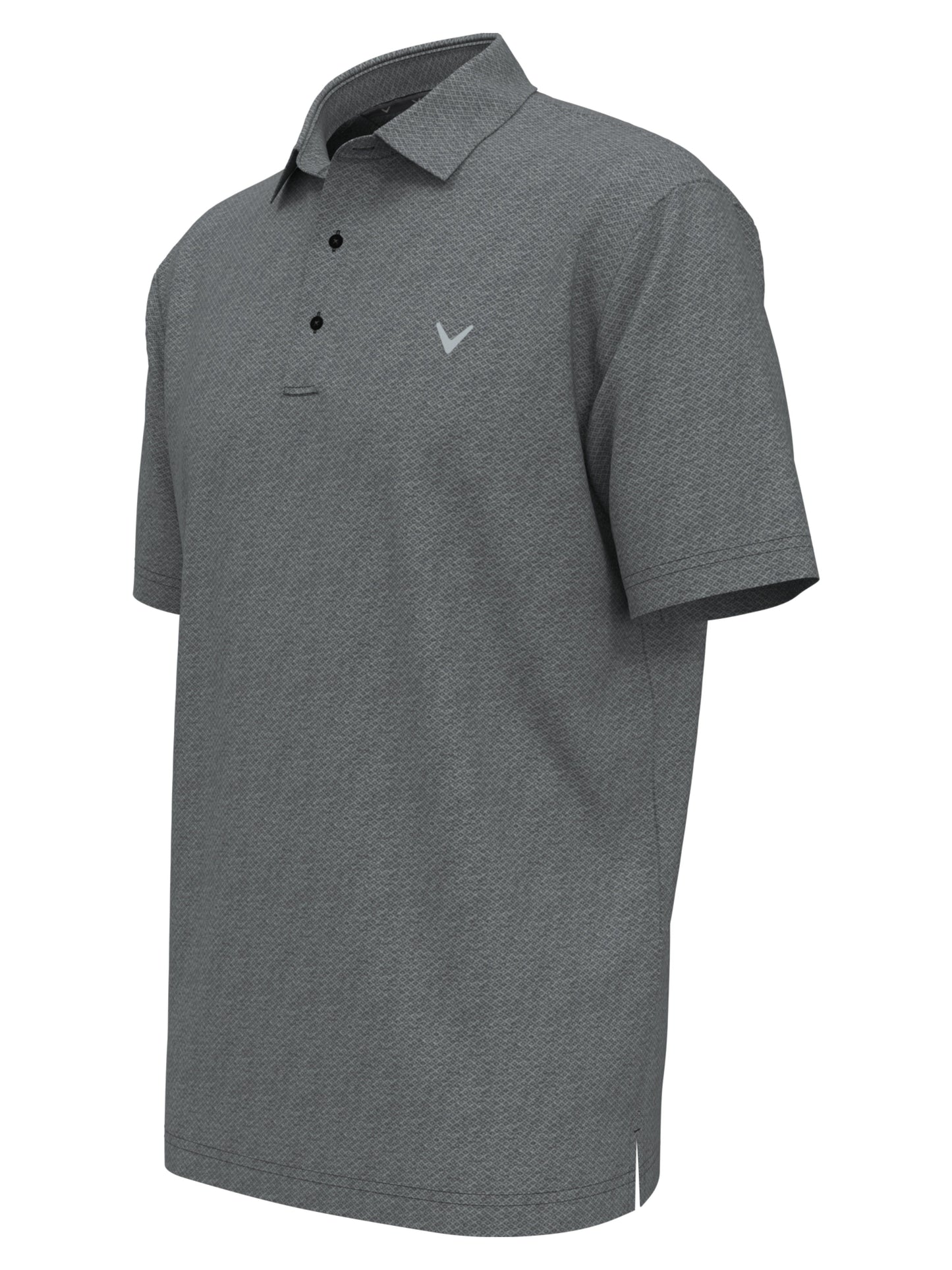 Big & Tall Heather Geo Print Golf Polo