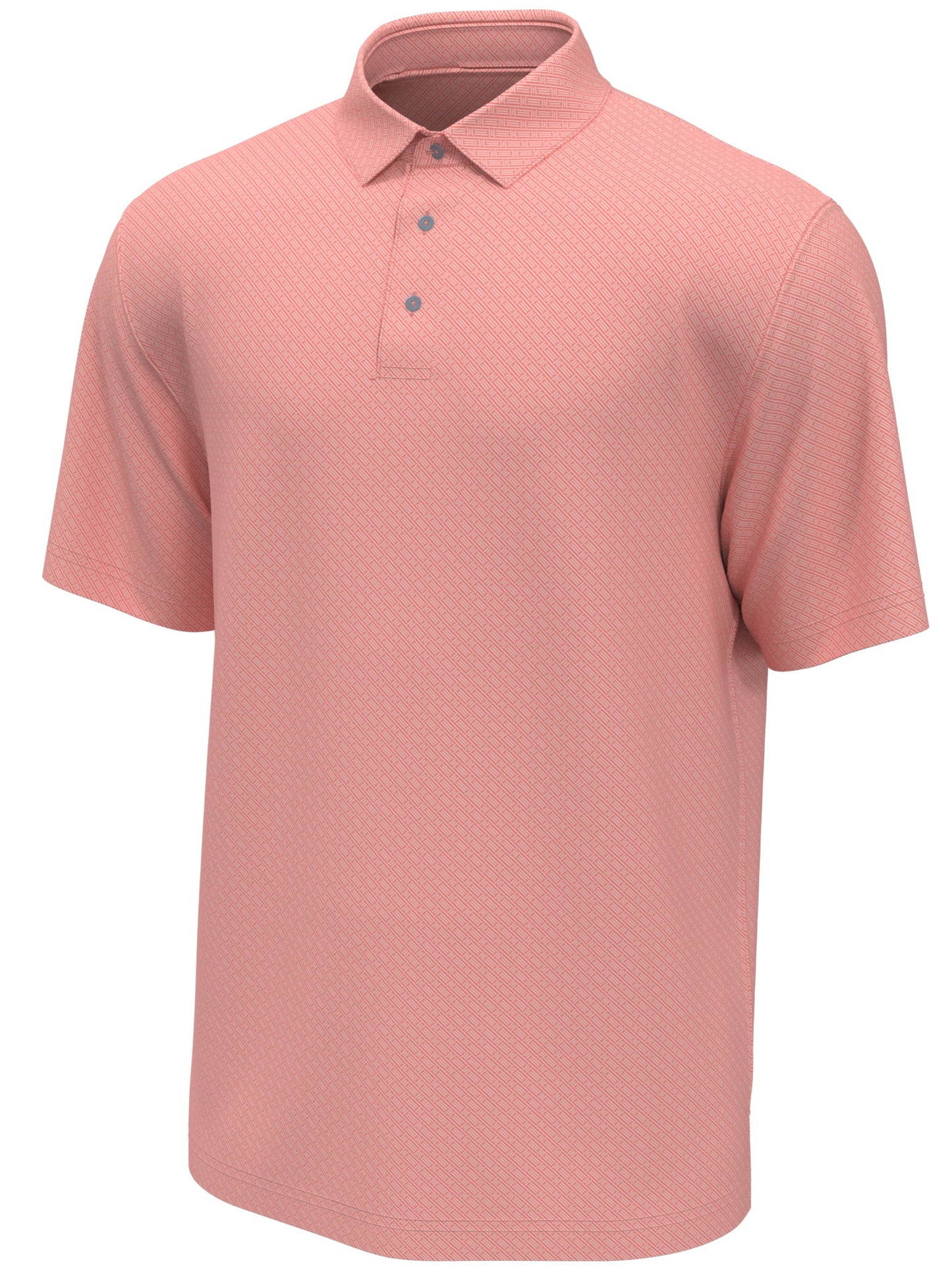 Big & Tall Jacquard 2 Color Geometric Golf Polo