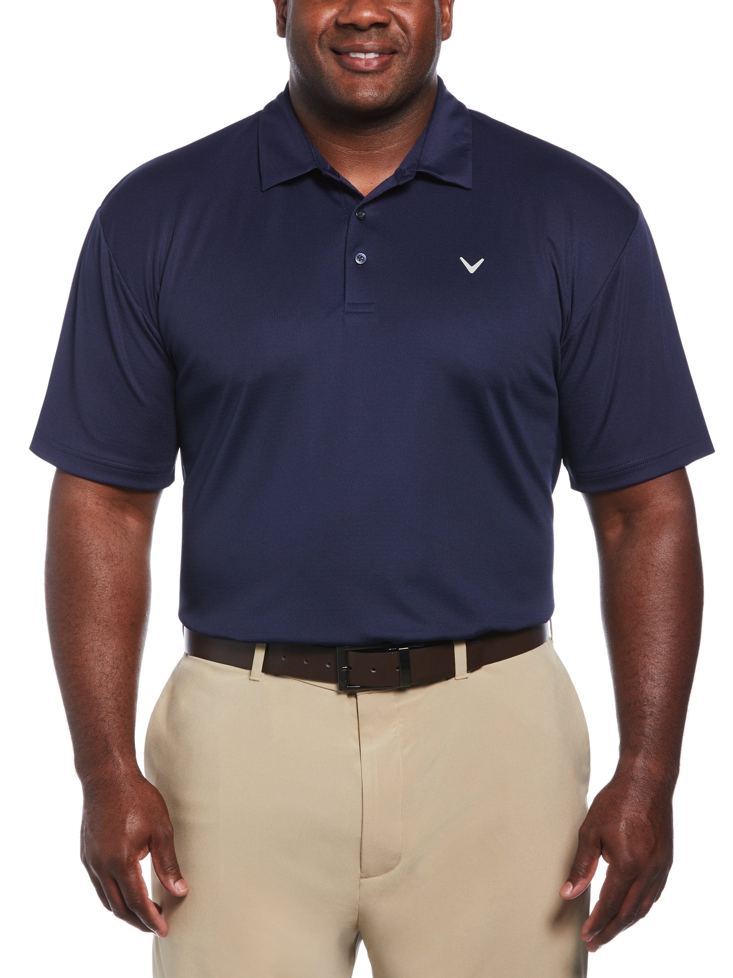 MicroTexture Golf Polo (Peacoat)