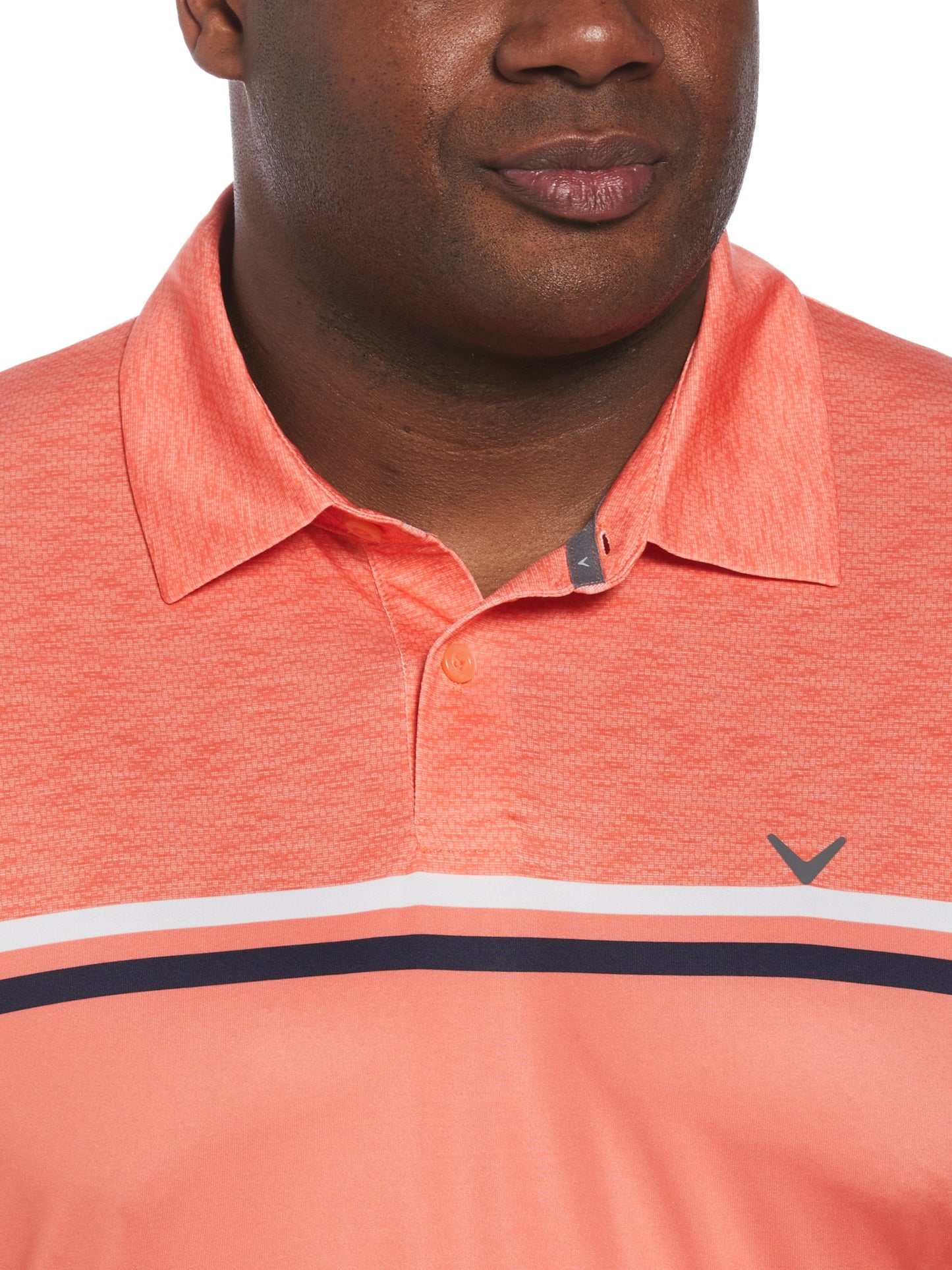 Big & Tall Short Sleeve Engineered Printed Block Polo Shirt