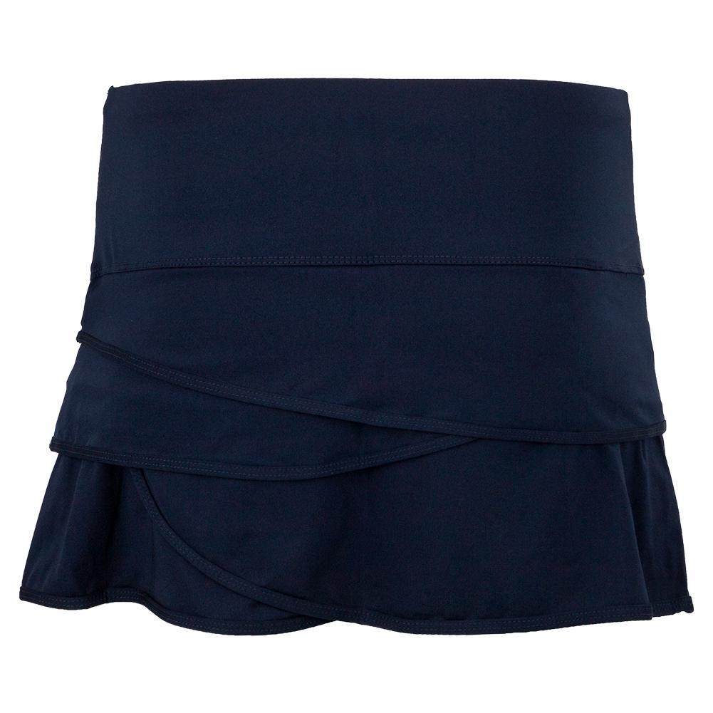 Women's Scallop Tennis Skort Midnight Womens Apparel LUCKY IN LOVE