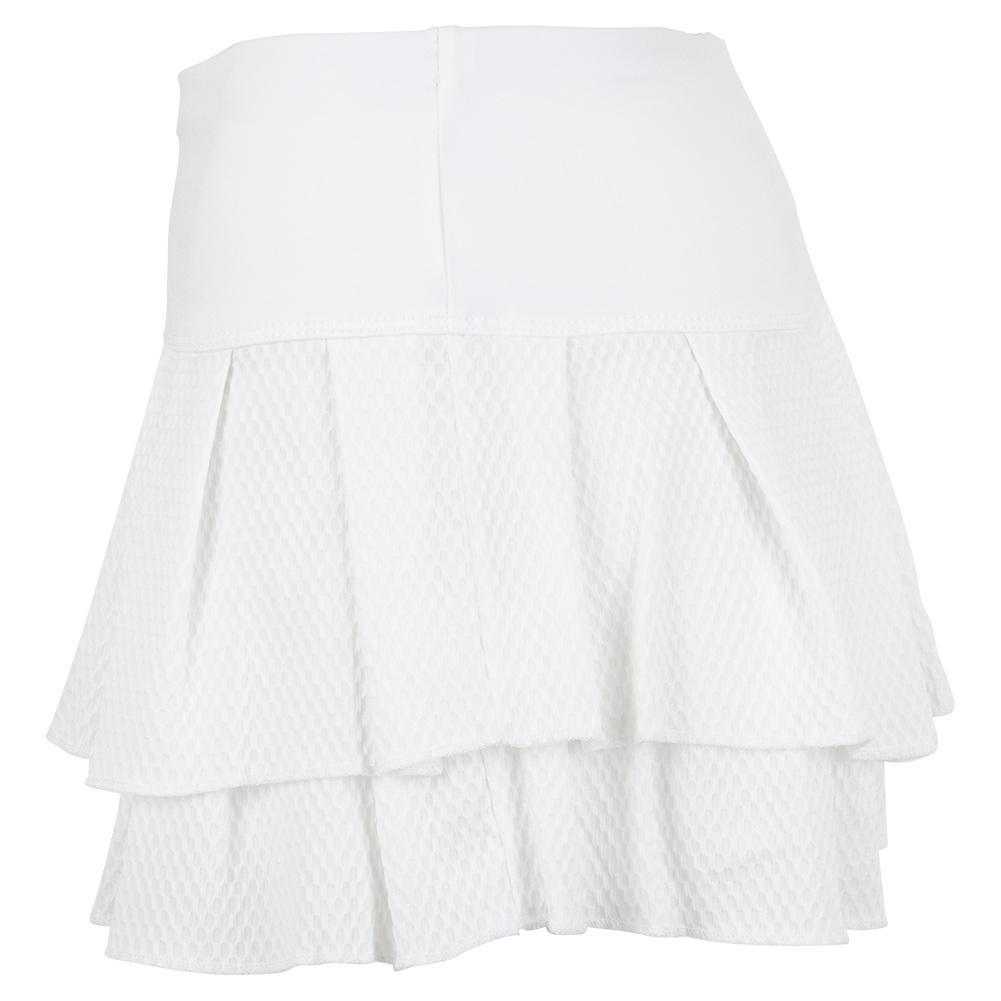 Women's Wavy Pleat Tier Tennis Skort Womens Apparel LUCKY IN LOVE