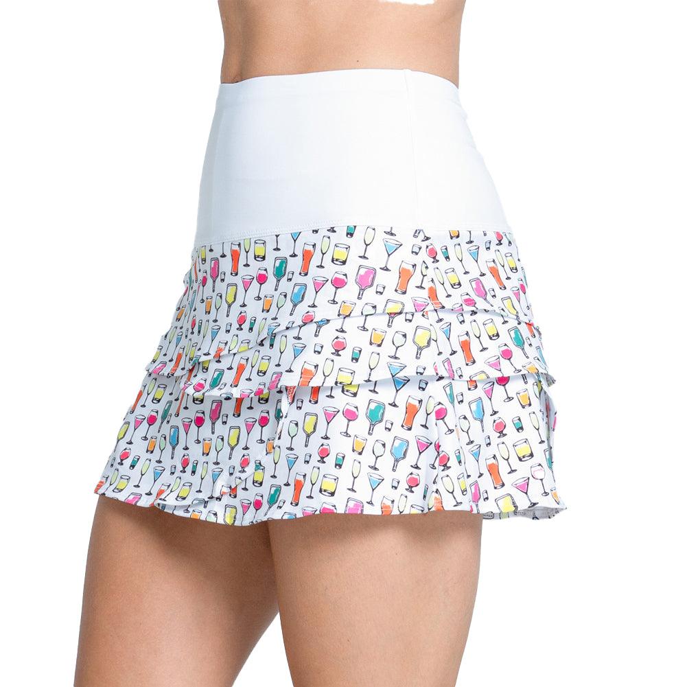 Women`s High Spirits Scallop 14 Inch Pickleball Skort Multicolor LUCKY IN LOVE