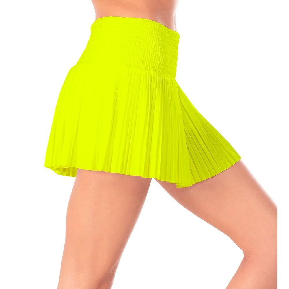 Women`s Long Pleated Smocked Tennis Skort WOMENS APPAREL LUCKY IN LOVE