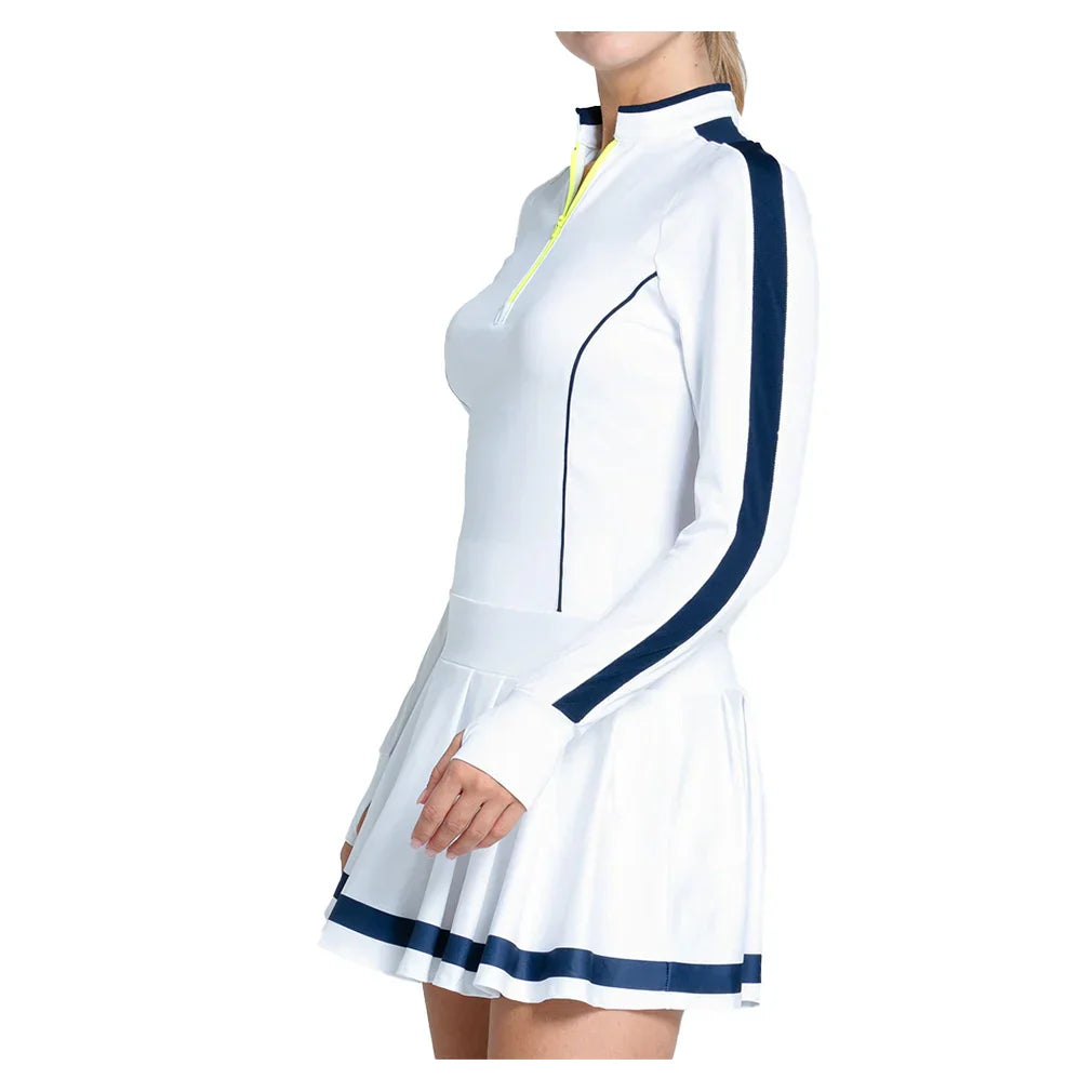 Women`s Fast Motion Long Sleeve Tennis Dress Midnight LUCKY IN LOVE