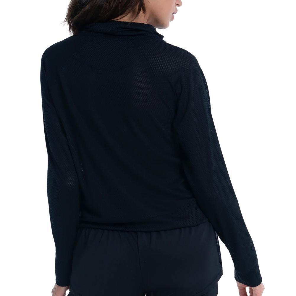Women's High Neck Long Sleeve Tennis Pullover Womens Apparel LUCKY IN LOVE