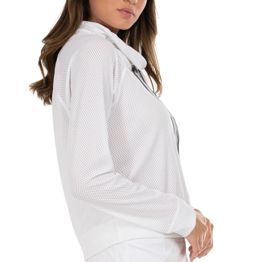 Women's High Neck Long Sleeve Tennis Pullover Womens Apparel LUCKY IN LOVE