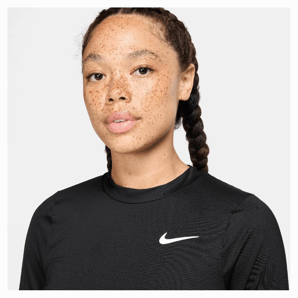 Women`s Dri-Fit Victory Long Sleeve Print Tennis Top NIKE