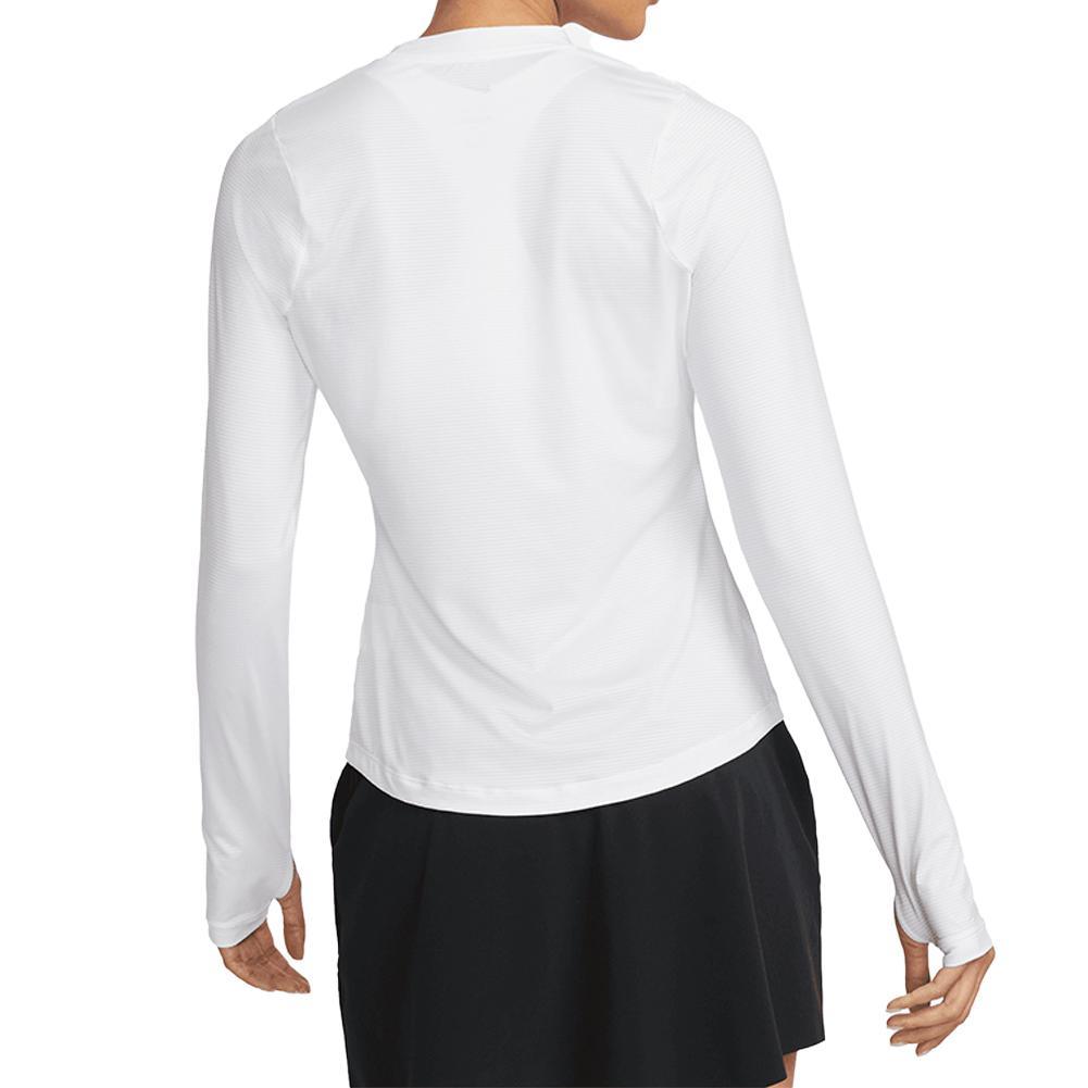 Women`s Dri-Fit Victory Long Sleeve Print Tennis Top WOMENS APPAREL NIKE