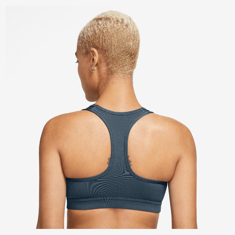 Women's Swoosh Medium Support Padded Sports Bra Armory Navy and White Womens Apparel NIKE XS