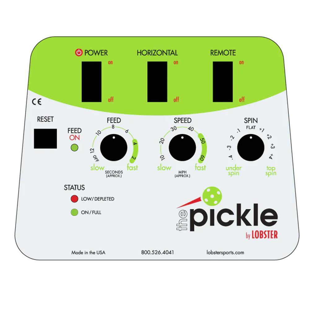 Pickle with 2-Function Remote Control Pickleball Machines LOBSTER