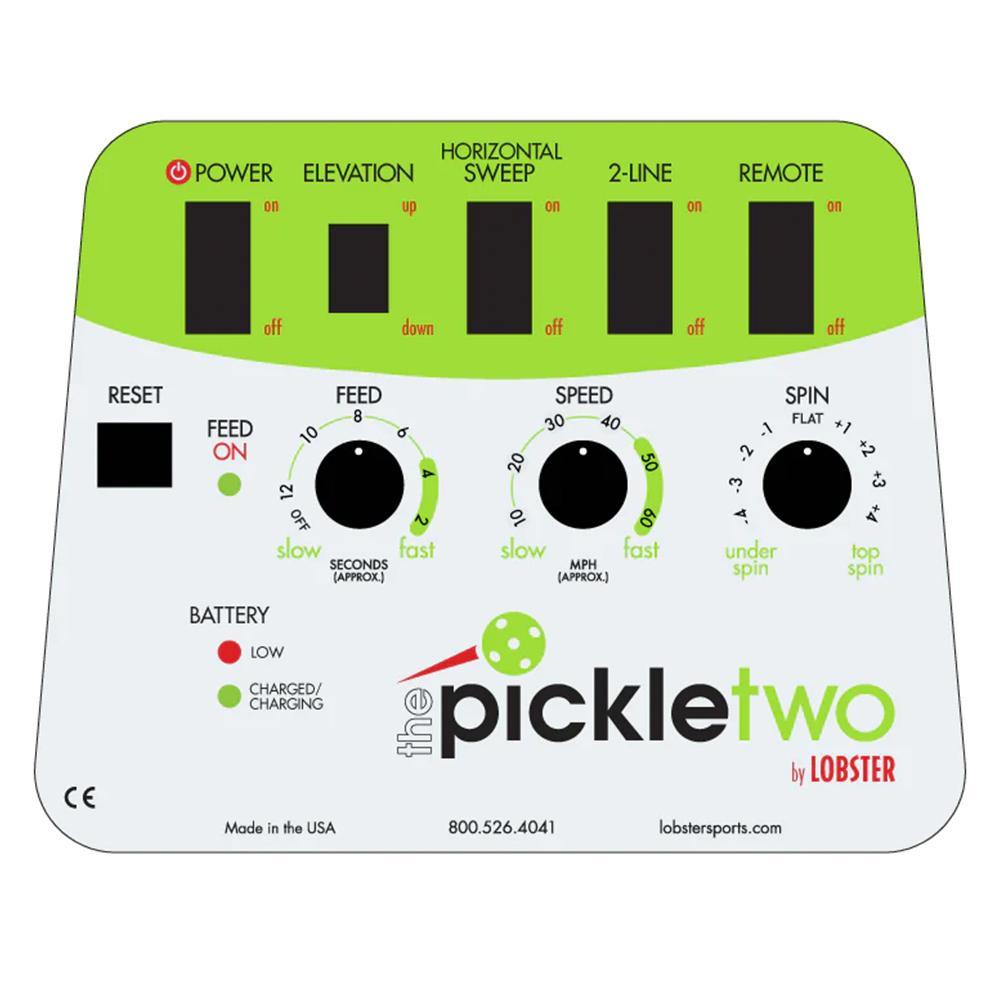 Pickle Two with 10-Function Wi-Fi Remote Control for Apple Pickleball Machines LOBSTER