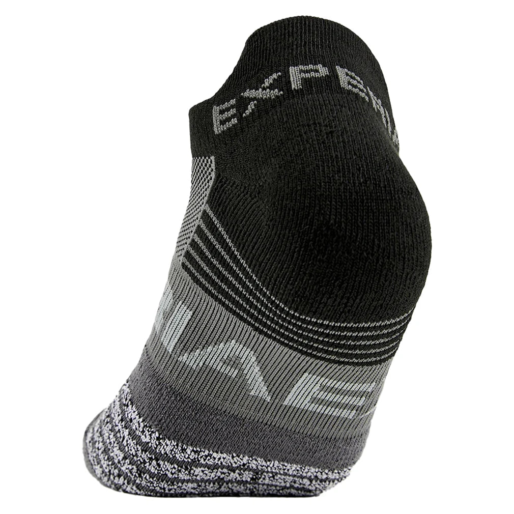 Experia Tennis Thin Cushion No Show Tab Socks Black 2 THORLO