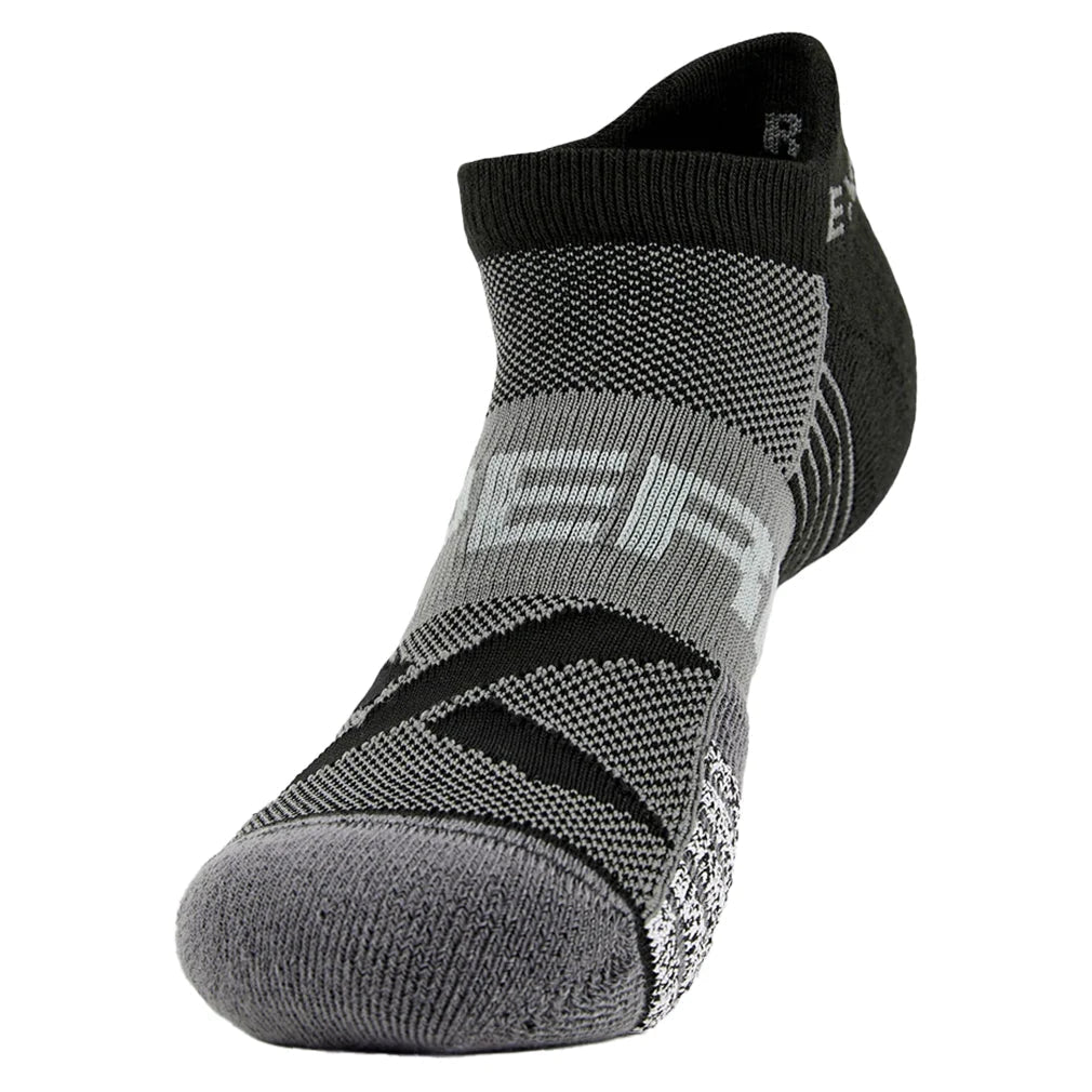 Experia Tennis Thin Cushion No Show Tab Socks Black 2 THORLO L