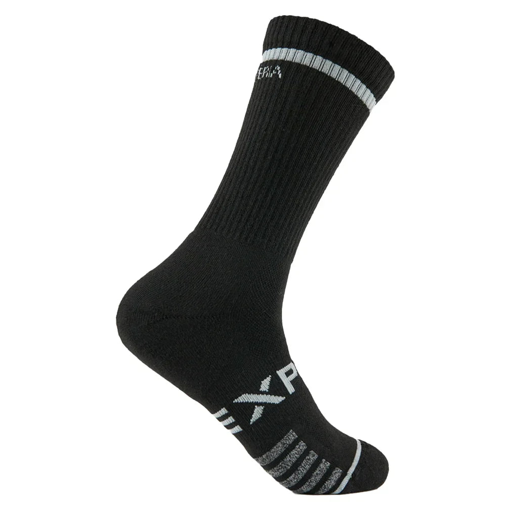 Experia Tennis Thin Cushion Crew Socks Black 2 THORLO