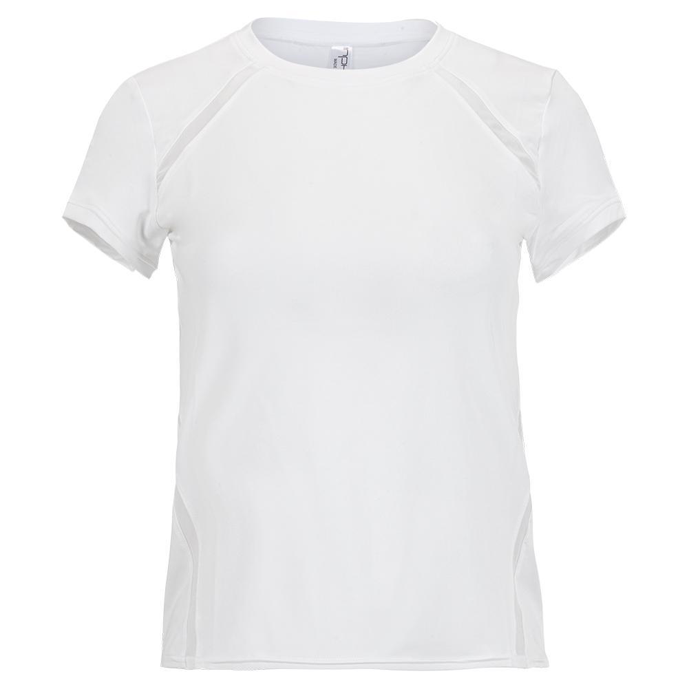 Women's Classic Short Sleeve Tennis Crew Neck Womens Apparel INPHORM