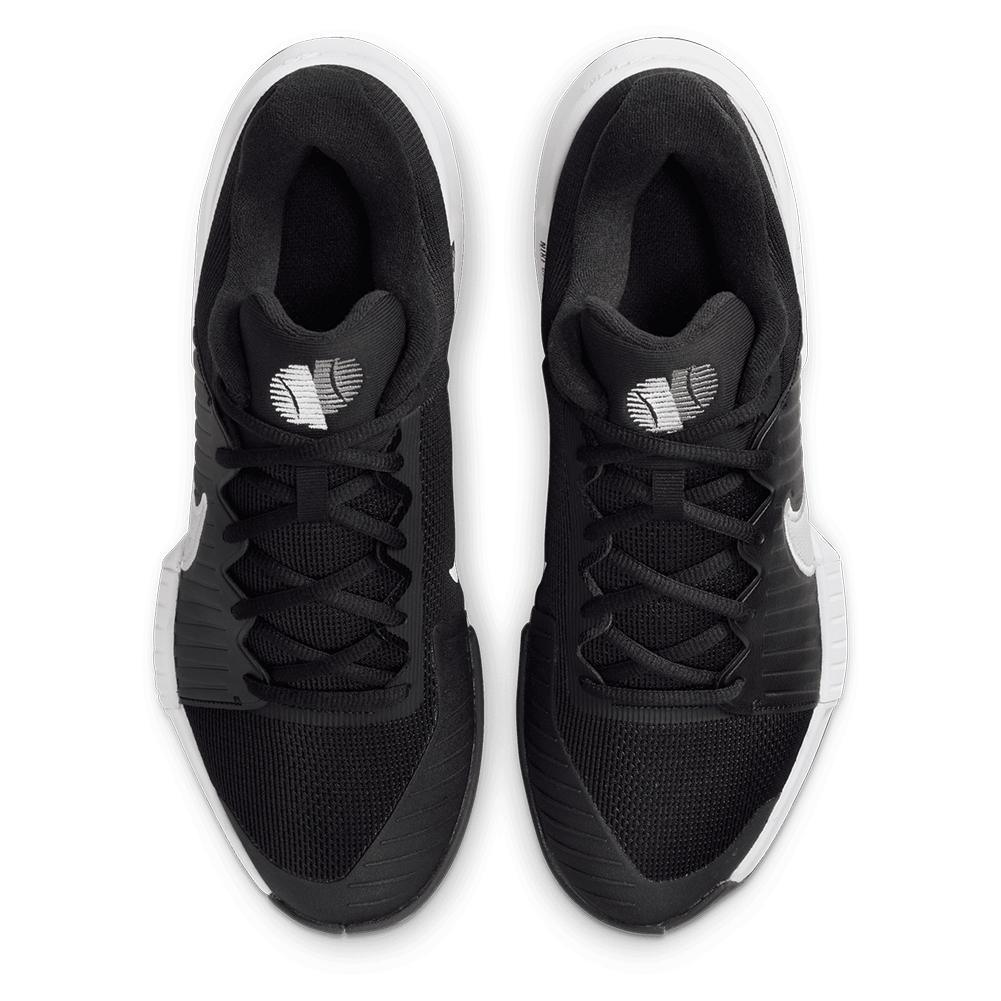 Men's GP Challenge Pro Tennis Shoes Black and White Top Tennis Shoes NIKE