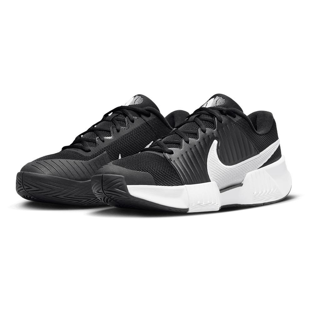 Men's GP Challenge Pro Tennis Shoes Black and White Top Tennis Shoes NIKE