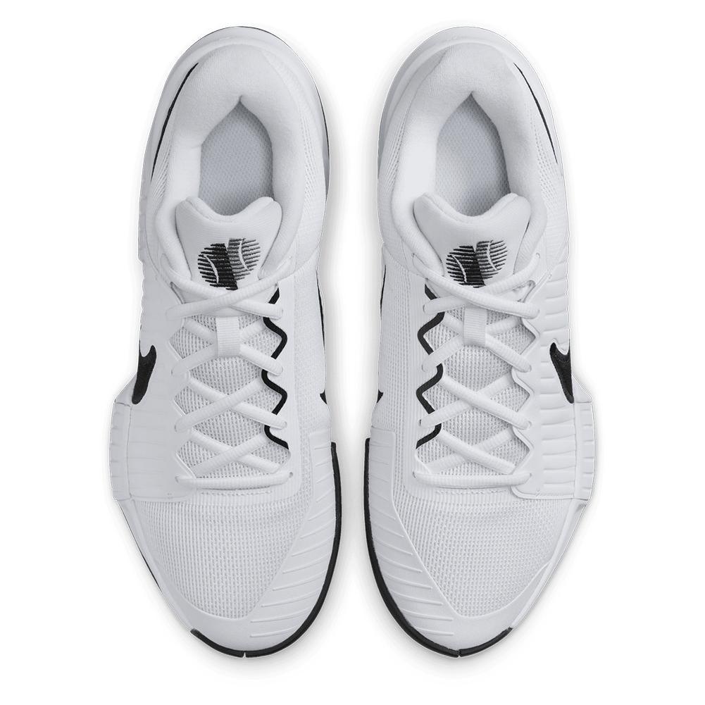 Men's GP Challenge Pro Tennis Shoes White and Black Top Tennis Shoes NIKE