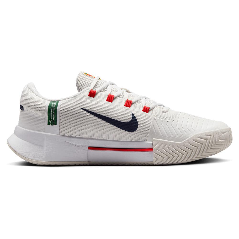 Men`s Zoom GP Challenge 1 Tennis Shoes Summit White and Binary Blue NIKE