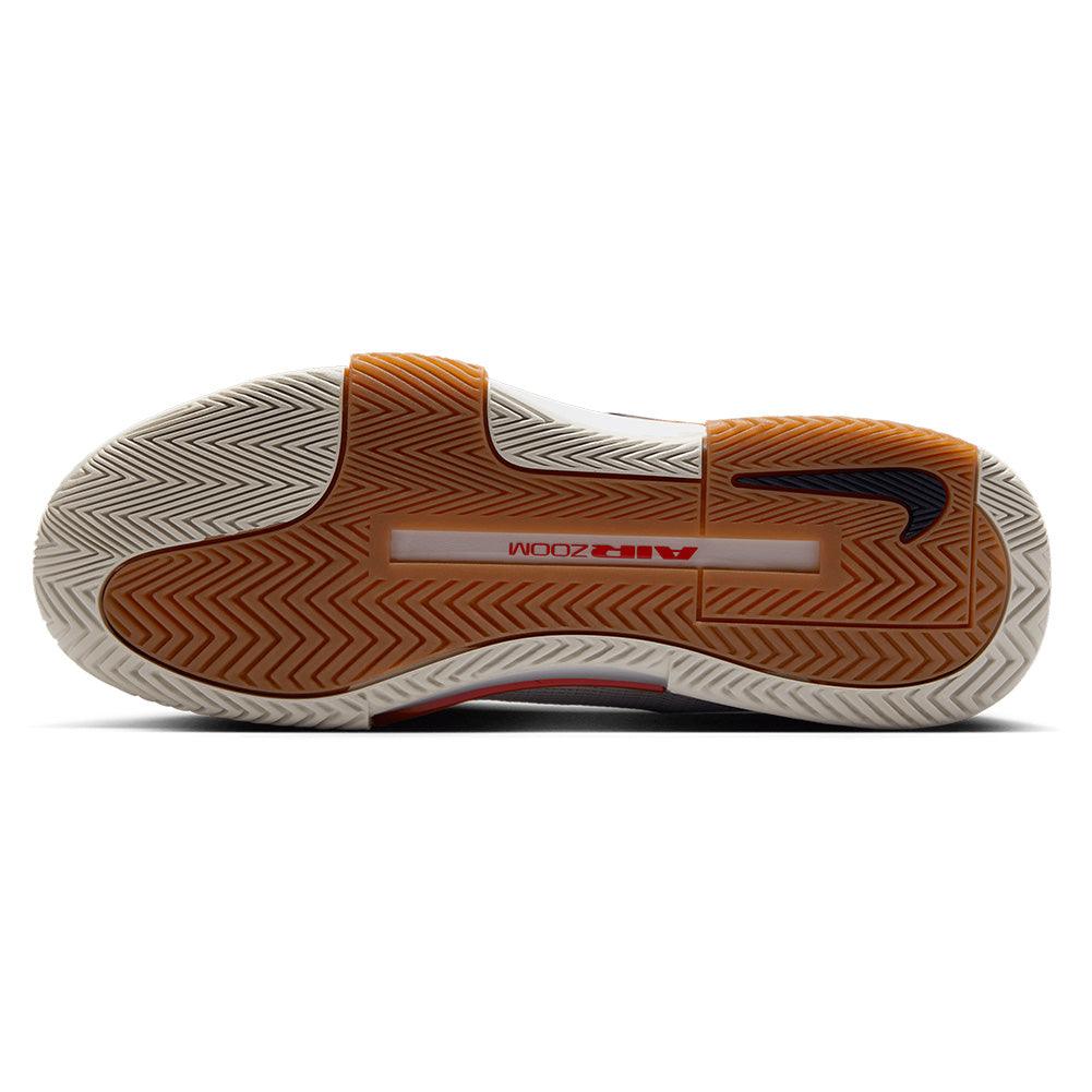 Men`s Zoom GP Challenge 1 Tennis Shoes Summit White and Binary Blue NIKE