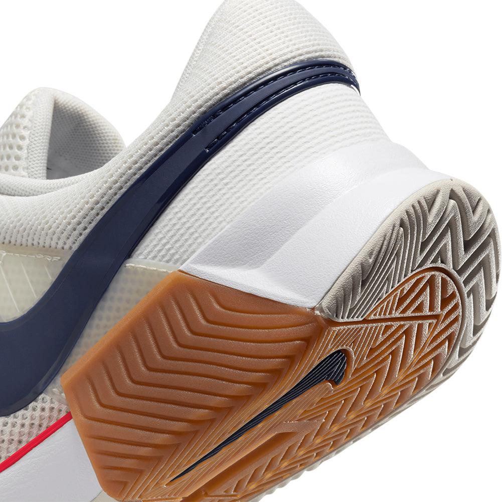 Men`s Zoom GP Challenge 1 Tennis Shoes Summit White and Binary Blue NIKE