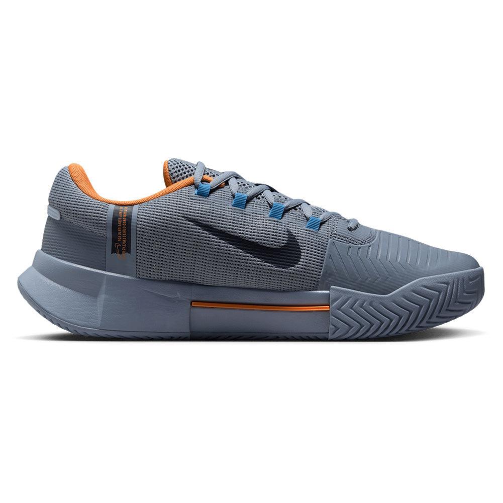 Men`s Zoom GP Challenge 1 Tennis Shoes Ashen Slate and Obsidian NIKE