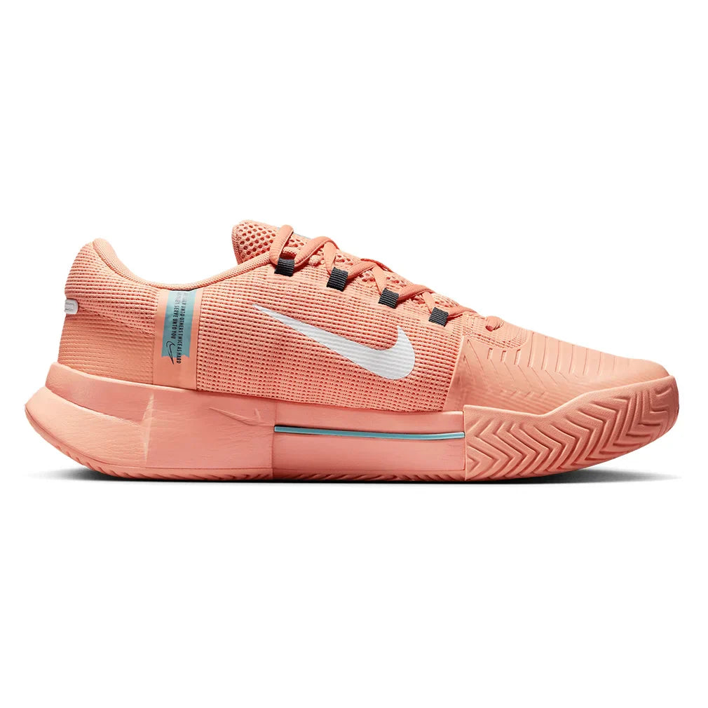 Men`s Zoom GP Challenge 1 Tennis Shoes Apricot Agate and White NIKE