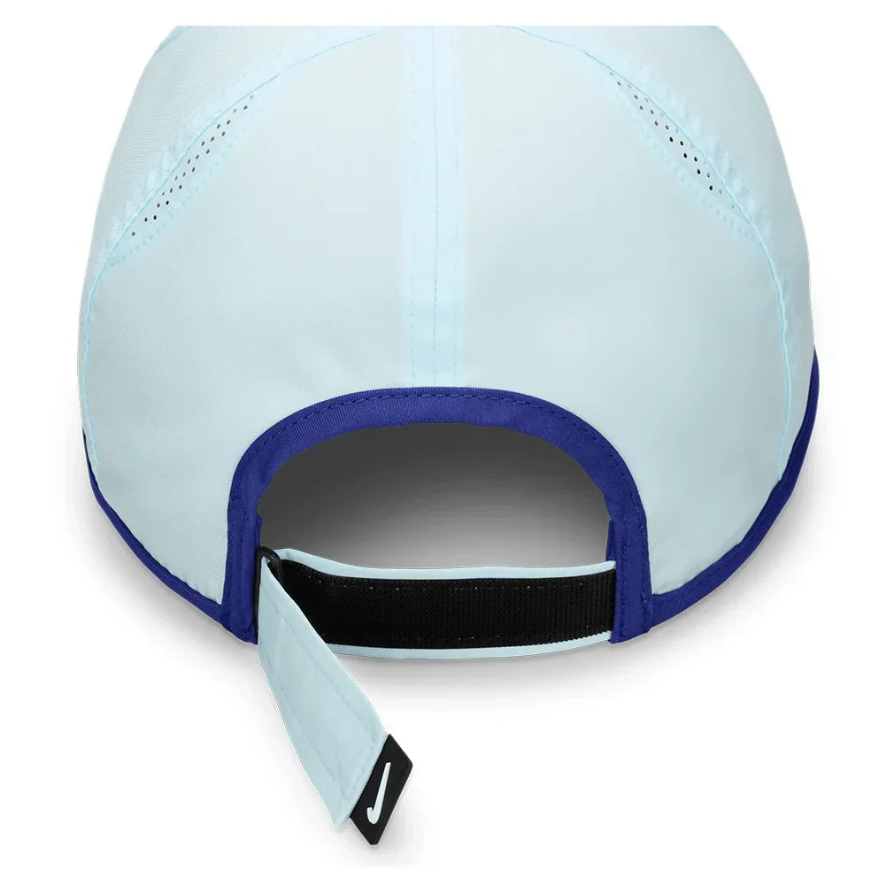 Juniors' Dri-FIT Club Featherlight Tennis Cap Glacier Blue and Deep Night NIKE