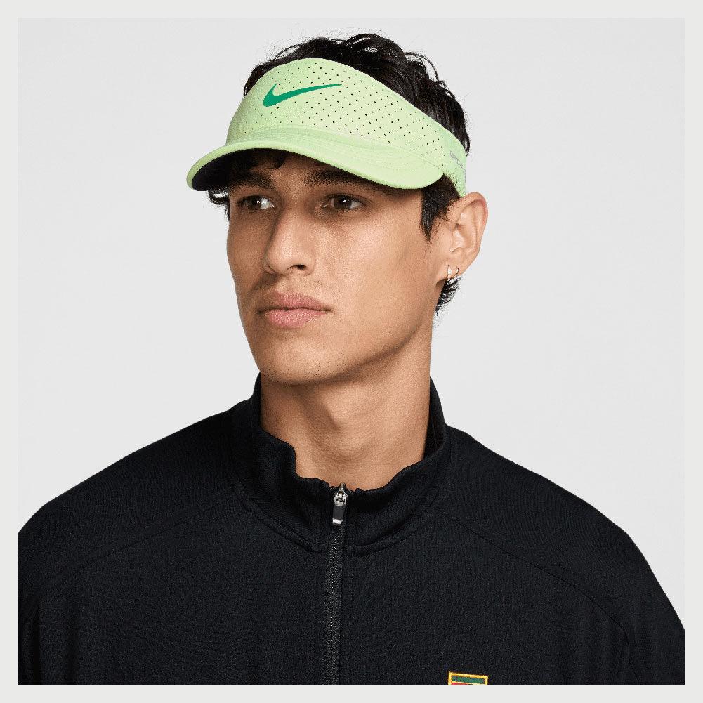 Men`s Dri-Fit Advance Ace Tennis Visor Barely Volt and Stadium Green CAPS AND VISORS NIKE