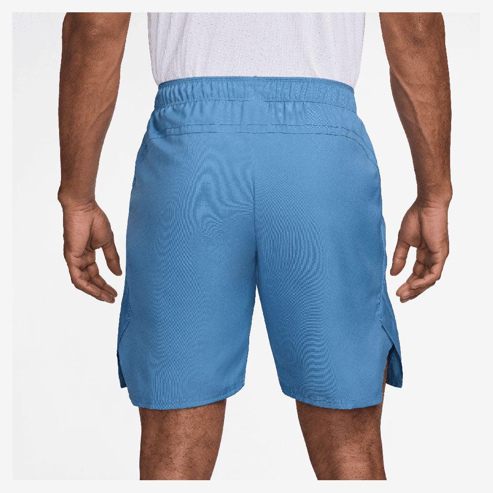 Men`s Dri-FIT Victory 9 Inch Tennis Short Blue Beyond and White MENS APPAREL NIKE