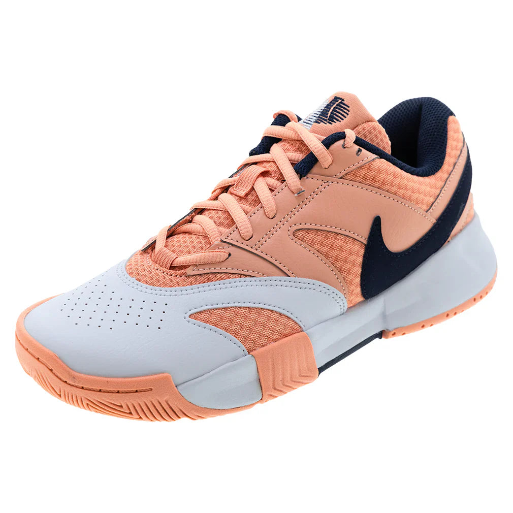 Men`s Court Lite 4 Tennis Shoes Apricot Agate and Obsidian NIKE 6 Pink