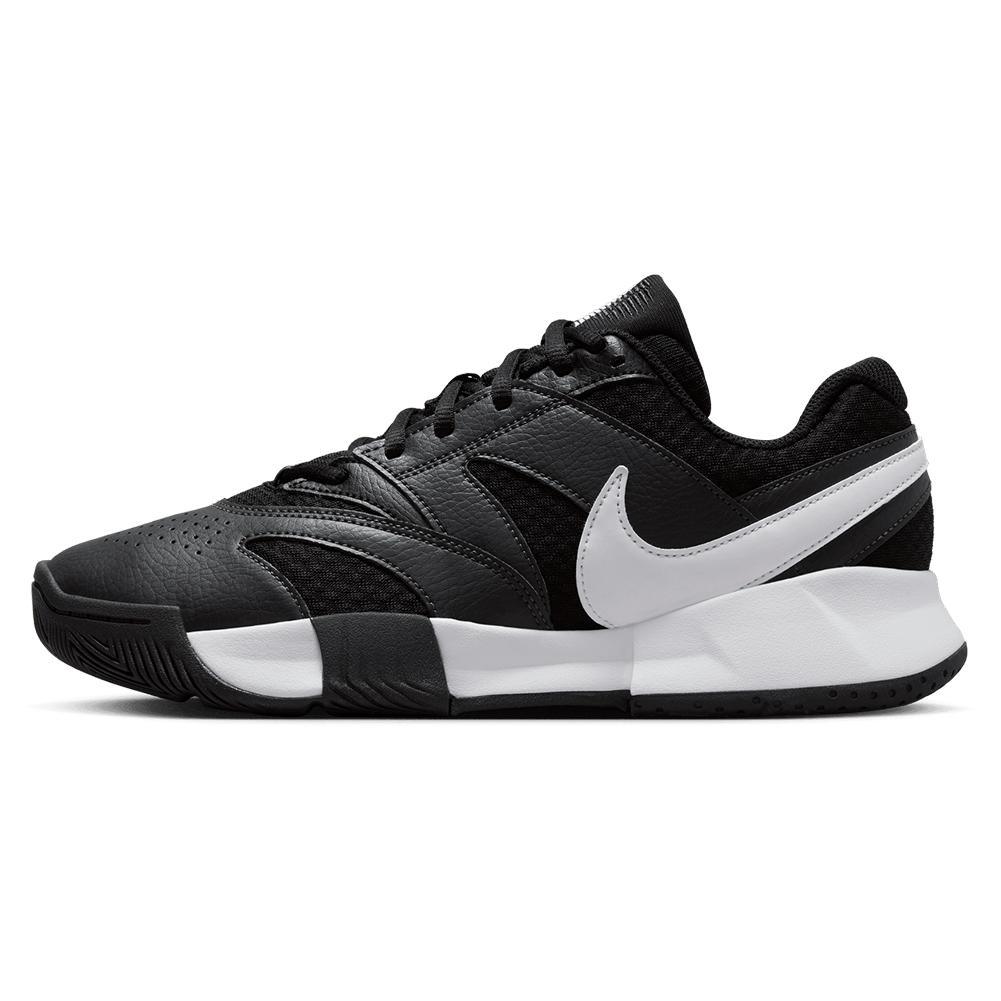 Women's Court Lite 4 Tennis Shoes Black and White Womens Shoes NIKE